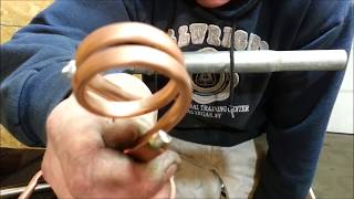 HYDRO FORMING (Copper coils ) using water, how to bend tight coils of tubing