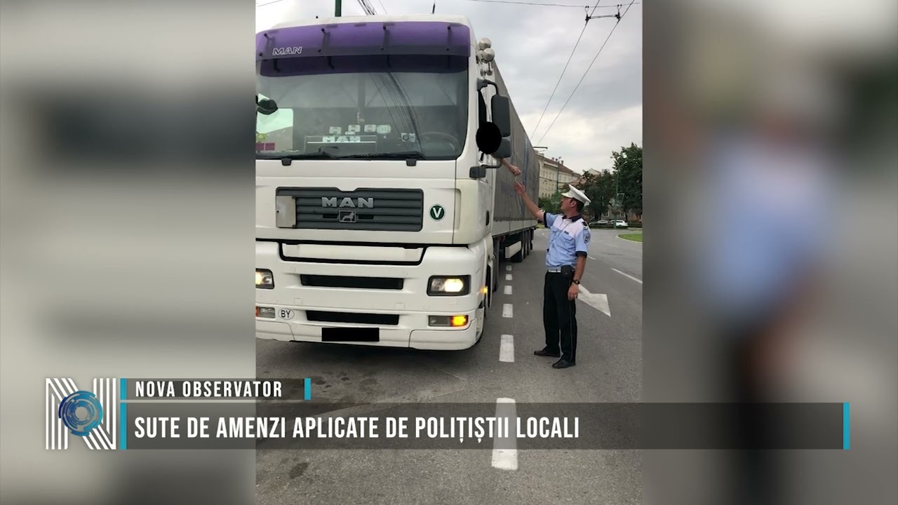 Sute de amenzi aplicate de polițiștii locali