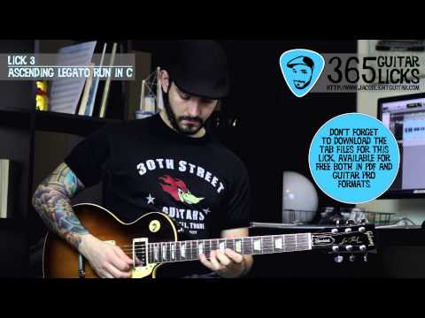 Lick 3/365 - Ascending Legato Run in C | 365 Guitar Licks Project