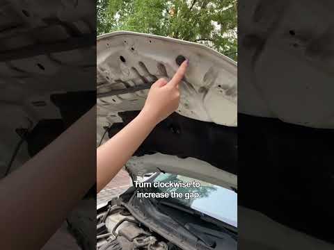 Do it yourself for large hood gaps!#car #carsoft #cardriver #driving #drive #tips #manual #skills