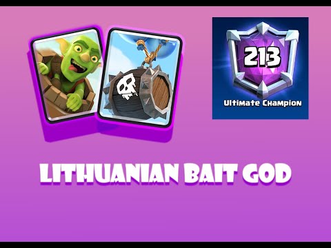 Lithuanian Pro Shows The New Meta Log Bait 6900+ Trophies || Clash Royale Gameplay