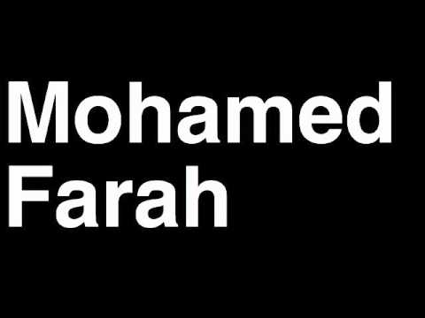 How to Pronounce Mohamed Farah Great Britain Gold Medal Men's 10,000m Run London 2012 Olympics Video