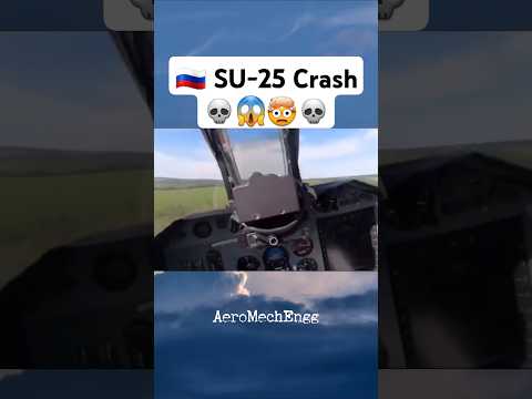Russian Pilot Ejects Last Second Before SU-25 Crash! Insane Cockpit Footage 🚨🔥
