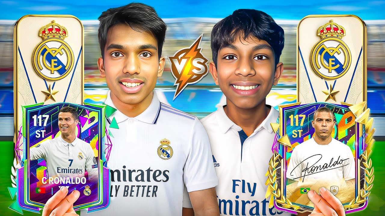 My Real Madrid vs Bro's Real Madrid SQUAD BUILDER BATTLE — FC Mobile!