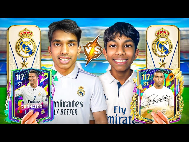 My Real Madrid vs Bro's Real Madrid SQUAD BUILDER BATTLE — FC Mobile!