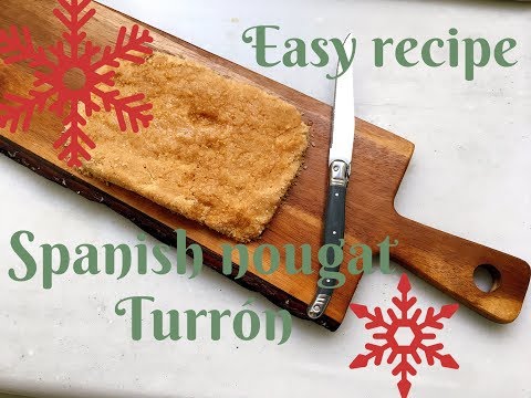 How to make a very easy version of Turrón de Jijona / turrón blando - Spanish nougat