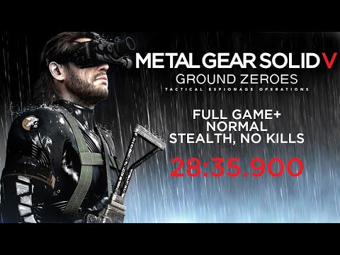 Metal Gear Solid V: Ground Zeroes Full Game+ Stealth, No Kills Speedrun