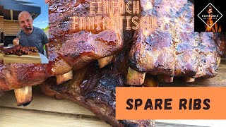 SPARE RIBS grillen - in der IKEA KONCIS Ofenform! Saftig & mega vom Gasgrill Broilking Baron 590!