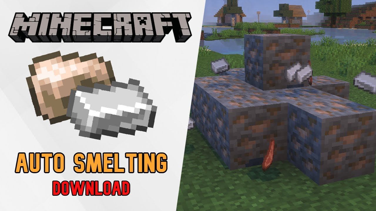 Auto smelting Addon for Minecraft Bedrock Edition! Download!