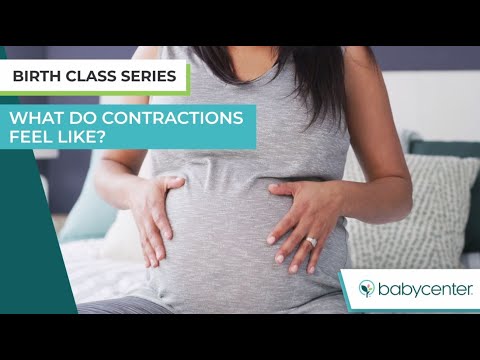 What do different types of labor contractions feel like?