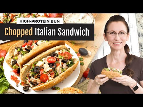 Healthy Chopped Italian Sandwich Viral Grinder Salad