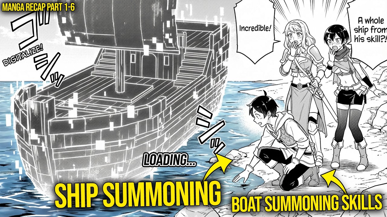 He is Reincarnated With The Skill To Summon Boats & Travels With His New Companions | Manga Recaps