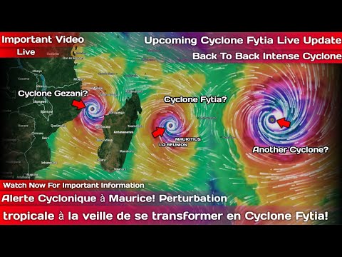 Alerte Cyclonique à Maurice! Le dangereux cyclone Fytia se forme près de Maurice et de Madagascar