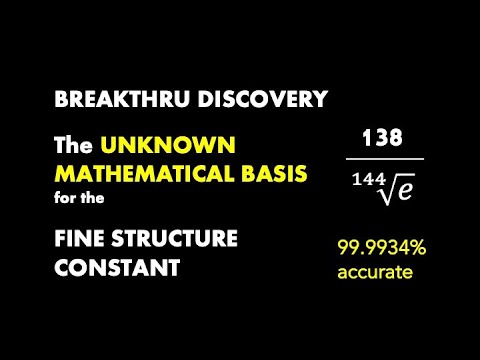 Fine Structure Constant - NEW Geometric & Mathematical Basis FOUND!