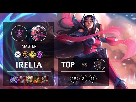 Irelia Top vs Lucian - KR Master Patch 11.11