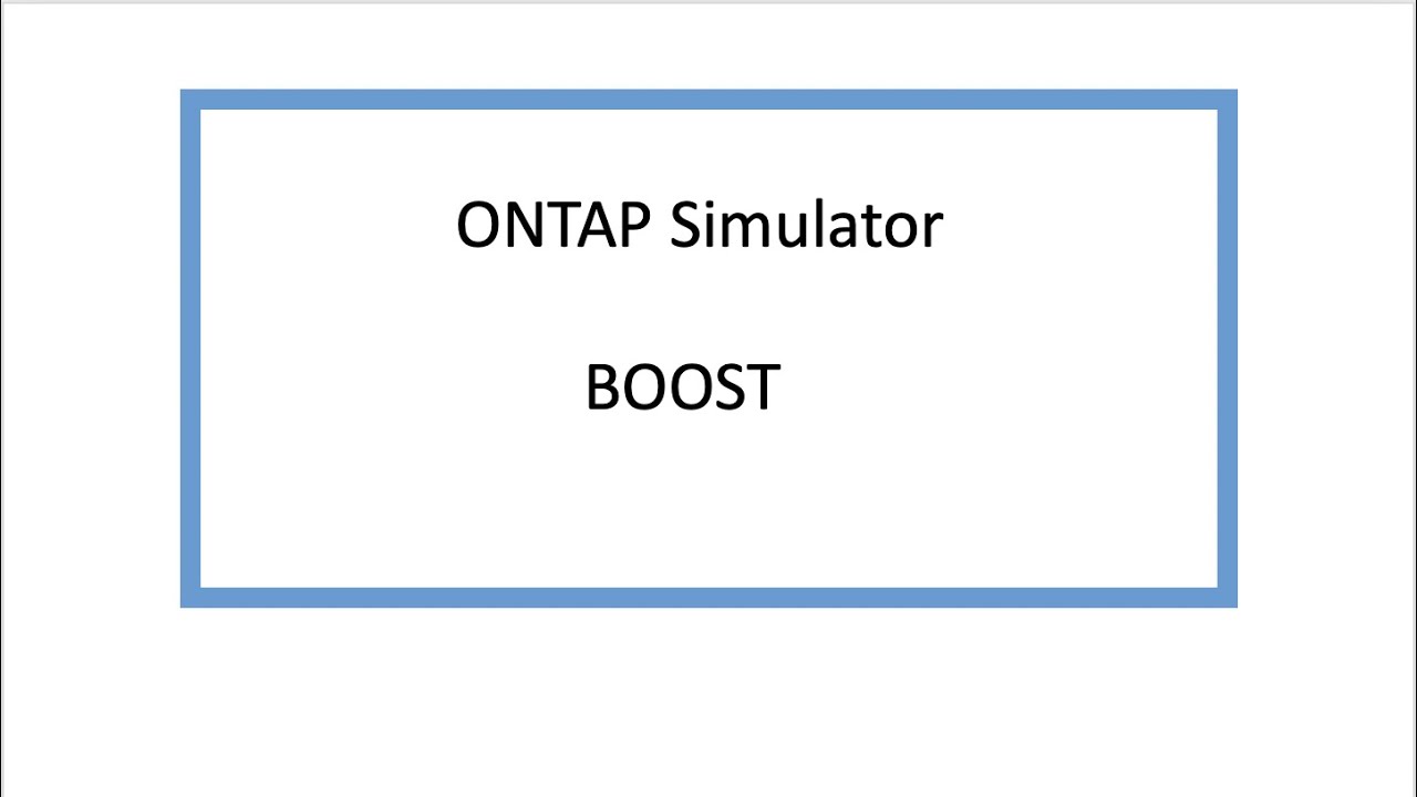 Boost your ONTAP Simulator