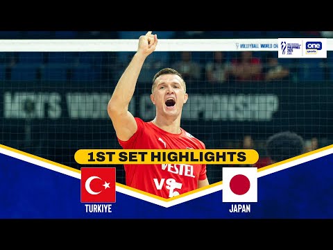 JAPAN vs. TÜRKIYE | SET 1 HIGHLIGHTS | 2025 FIVB MEN'S WORLD CHAMPIONSHIP | SEPT. 13