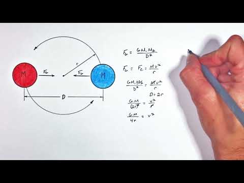 Calculate Period of Binary Stars | Centripetal Force & Gravity