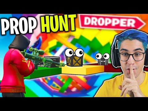 PROP HUNT dentro un DROPPER GIGANTE di FORTNITE (100% IMPOSSIBILE)