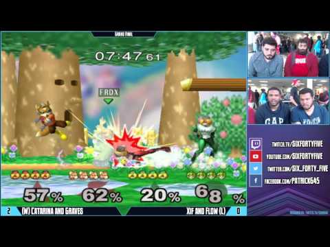 GB Feb 6, 2016 - SSBM Doubles - Grand Final - Catarina and Graves vs Xif and Flow