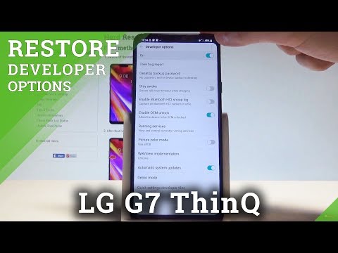 How to Reset Developer Options in LG G7 ThinQ - Restore Default Developer Settings |HardReset.Info