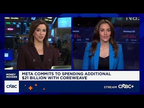 Meta commits to spending additional $21 billion with CoreWeave