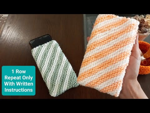 Knitting Phone cover Easy make mini very useful phone case | mini phone Cover diy Cover substitle