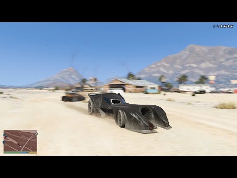 GTA V Batmobile Rampage + 10 Star Escape [R.D.E. 4.0.4]