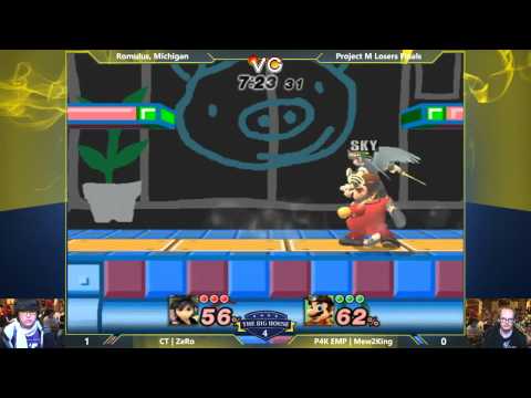 TBH4 - ZeRo (Pit) vs Mew2King (Mario, Fox) - Project M Losers Finals - Smash PM