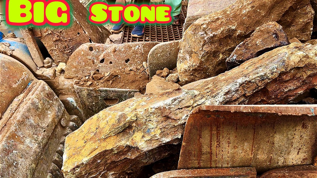 GIANT How to STONE 🪨 CRUSHER works? 💪 How to CRUSH ROCKS? ⚒️ Jaw Rock Crusher.