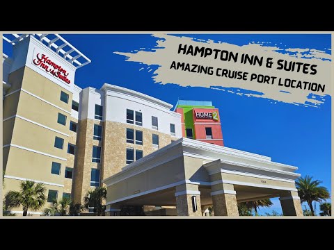 Hampton Inn & Suites Cape Canaveral Cruise Port | Hotel and Room Tour