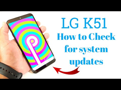 LG K51 How to check for system/software updates.