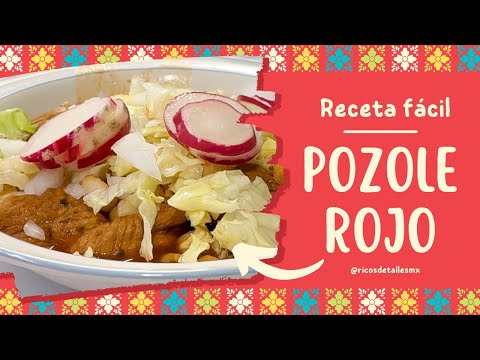 Pozole rojo | receta FÁCIL