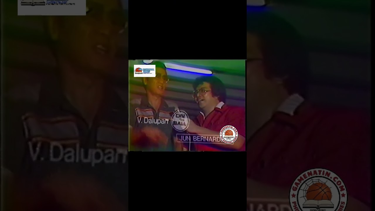 GameNatin.com's Classics - Man on the Ball Jun Bernardino with Crispa coach Baby Dalupan in a pre-Crispa vs Toyota game in 1982