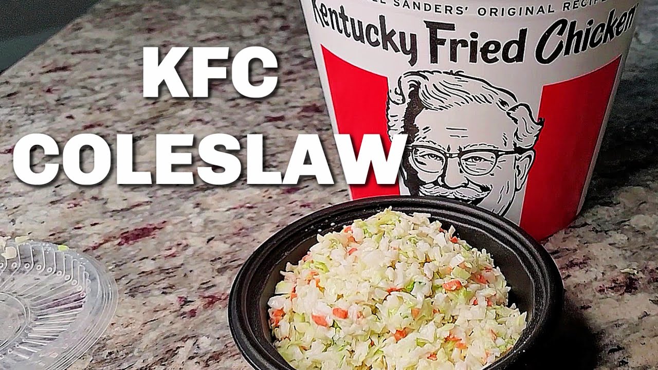 The SECRET To KFC Style Coleslaw recipe
