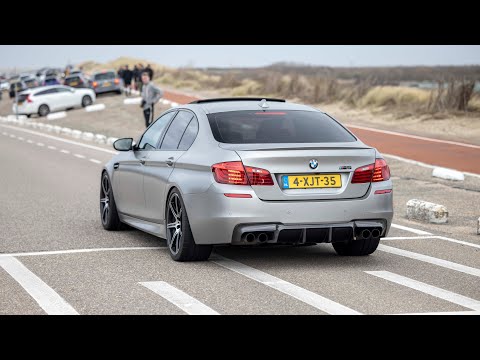 LOUD BMW M5 F10 30 Jahre with Custom Exhaust - Accelerations, Burnouts & Revs !