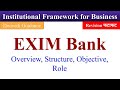 Exim Bank Functions EXIM Bank And Its Facilitative Role Institutional Framework For Business B Com
