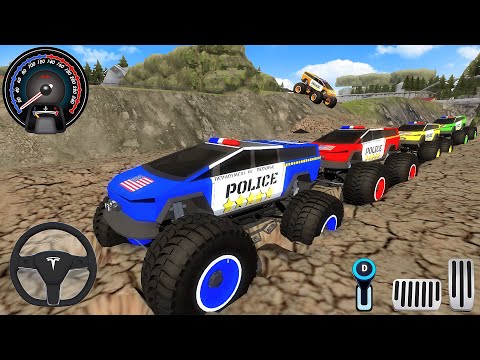 Juegos De Carros - Police Monster Trucks Impossible Driver #2 - Car Extreme Racing Android GamePlay