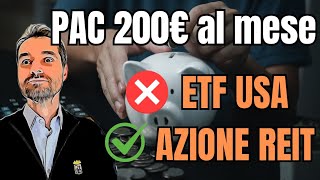 MODIFICO il mio PAC - Più AZIONI e meno ETF USA