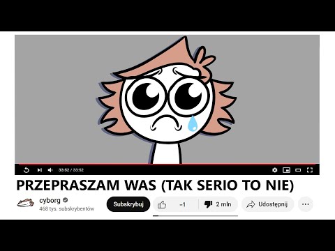 typowe przeprosiny youtubera