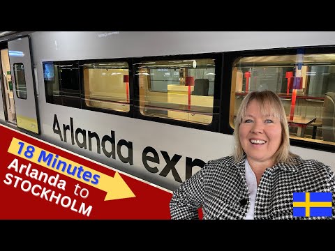 A maneira mais rápida de ir do aeroporto de Arlanda à estação central de Estocolmo!