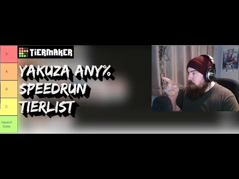 Yakuza Speedrun Tierlist! Rating the Any% Speedruns!