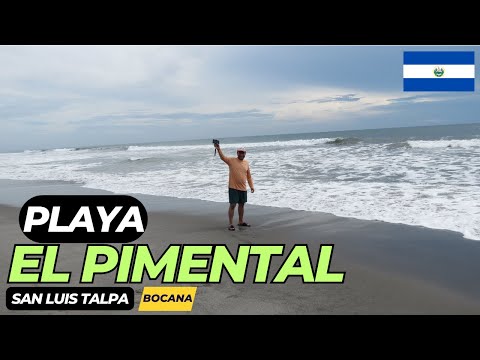 Playa El Pimental (Bocana) | Departamento de La Paz (San Luis Talpa)