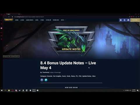 SMITE 8.4 Bonus Patch Notes Review!