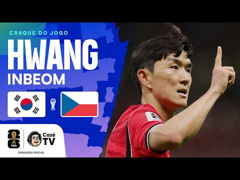 ELE DECIDIU O JOGO! TODOS OS LANCES DO HWANG IN-BEOM EM COREIA DO SUL X TCHÉQUIA
