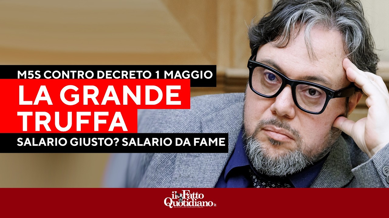 "Altro che salario giusto, è una truffa!" Carotenuto smonta il decreto 1 maggio: "Solo propaganda"