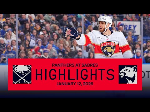 Panthers at Sabres Highlights | 01.12.26