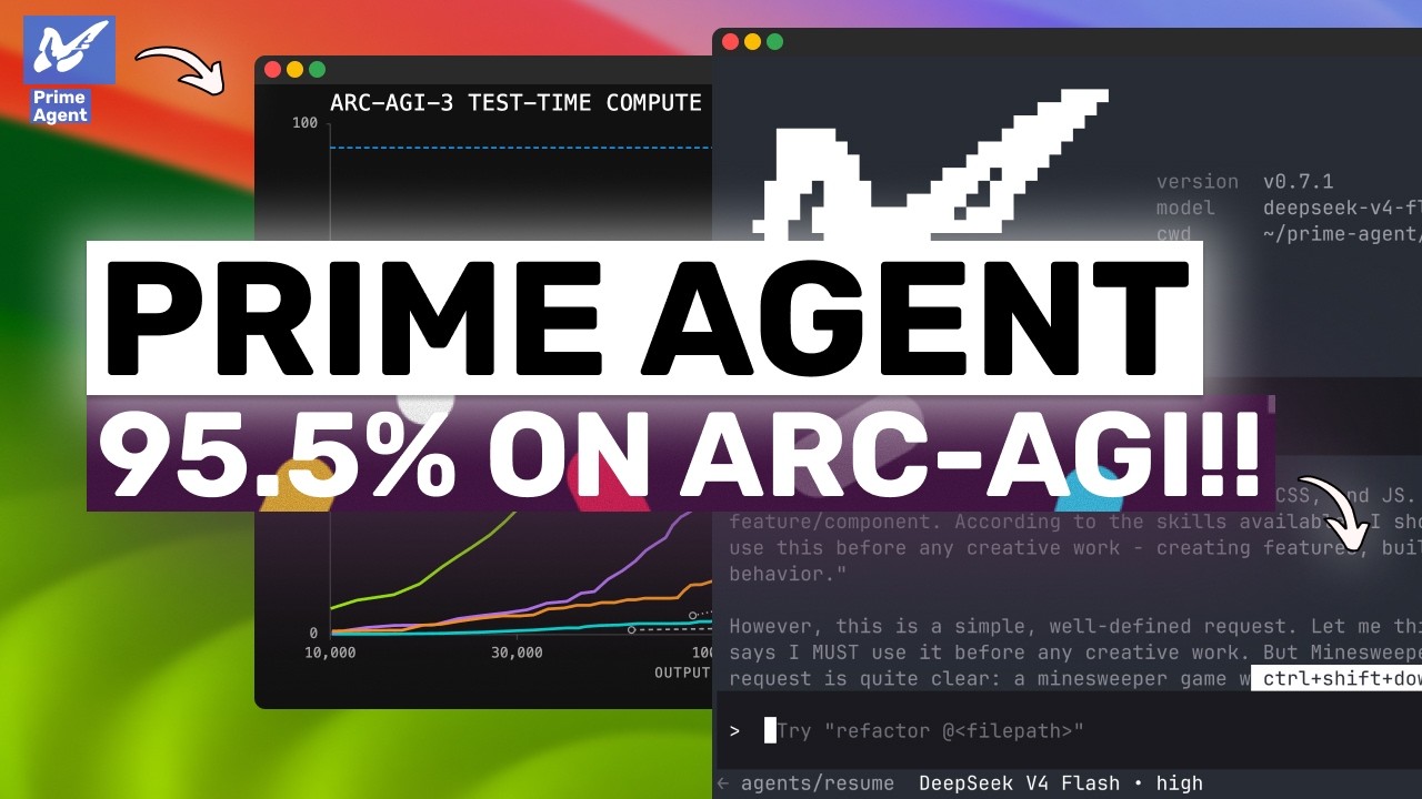 Prime Agent + V4 Flash,Claude,Codex: This is OPEN & TECHNICALLY the BEST AGENT HARNESS YET!