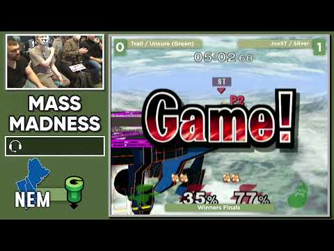 Mass Madness 38 SSBM - Silver/JoeST (Red) vs. Unsure/Trail (Green) - Melee Doubles WF