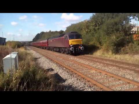 WCRC 57601 TNT 47245 work 5Z43 Carnforth ST to Derby pass Foley crossing, Longton 09/10/15